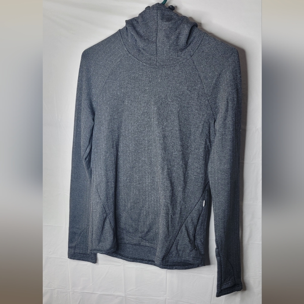 Mondetta Brand Womens's Charcoal Hooded Cowlneck Sweatshirt